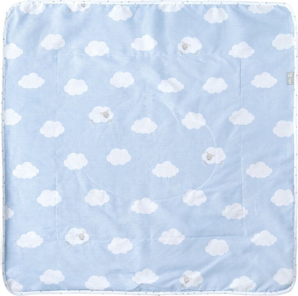 Roba Baby Blanket little Cloud blue 80 x 80 cm