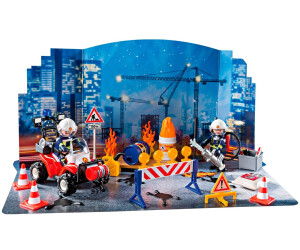 Playmobil 9486 Adventskalender Feuerwehreinsatz a d Baustelle Advent Neu OVP 
