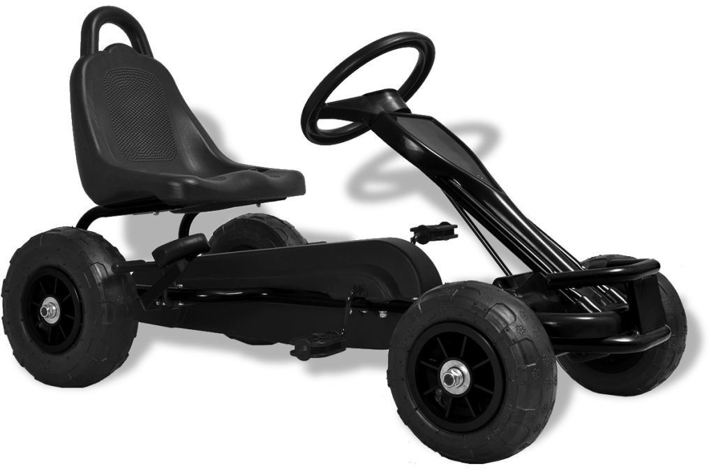 VidaXL Kart à pédales avec pneus noir (80199)