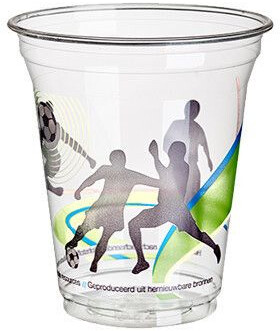 Papstar Plastic drinking cup Football 0.3 l