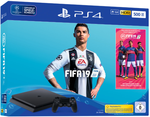 Sony PlayStation 4 (PS4) Slim 500GB + FIFA 19