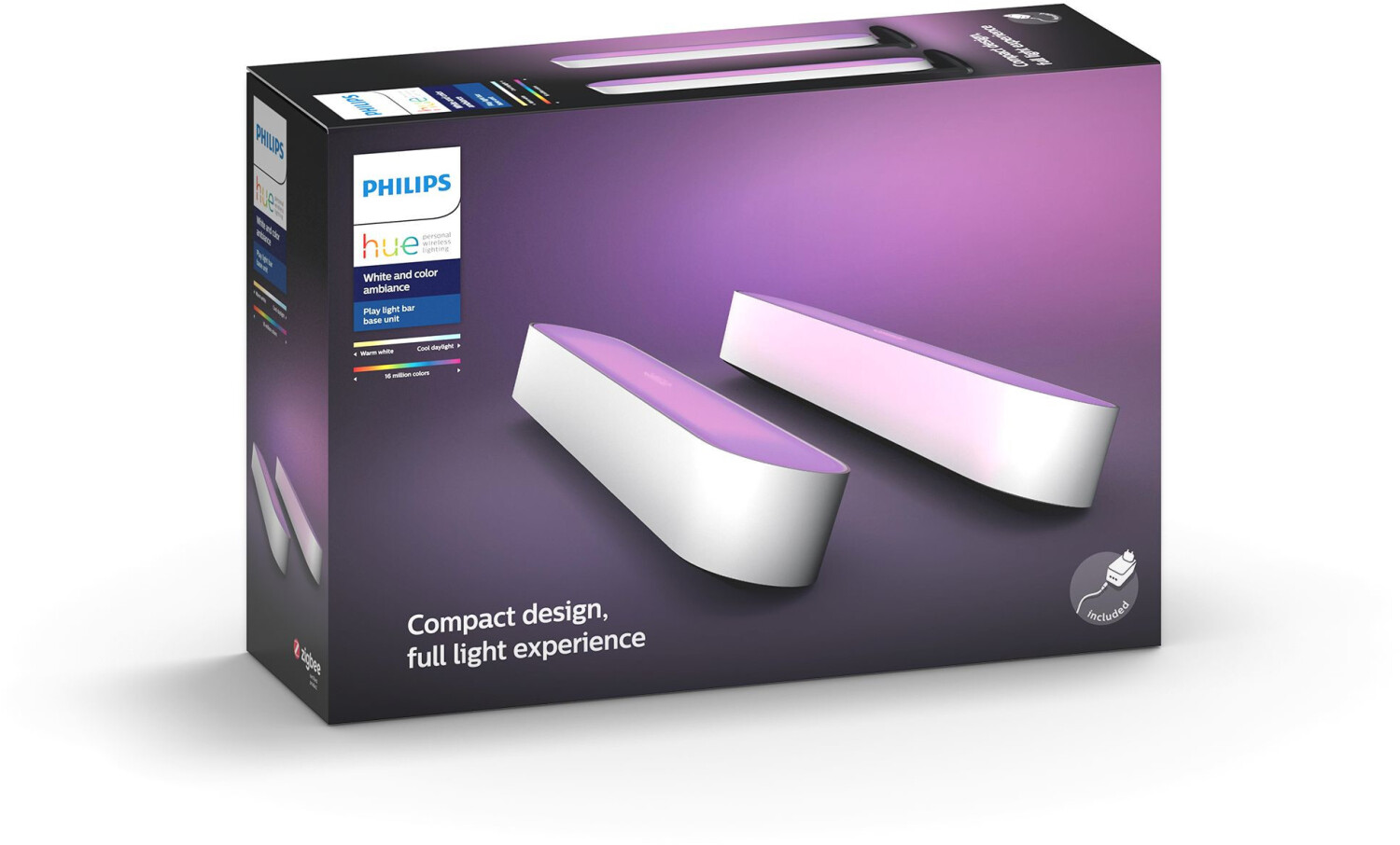Philips philips hue white and shop color ambiance play lightbar doppelpack