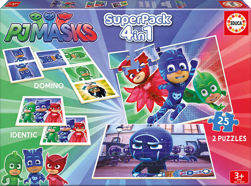 Educa Borrás PJ Masks - SuperPack 4 in 1