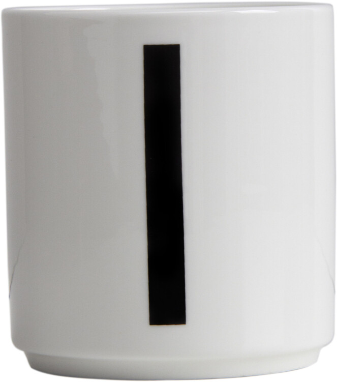 Design Letters AJ Letters Mug Porcelain I Design Letters white / black
