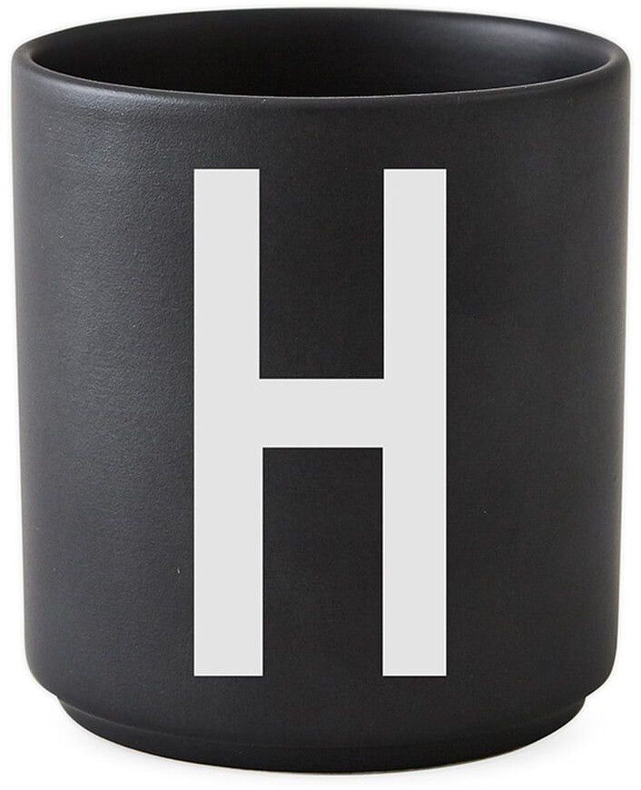 Design Letters AJ Mug Porcelain Black H Design Letters black / white