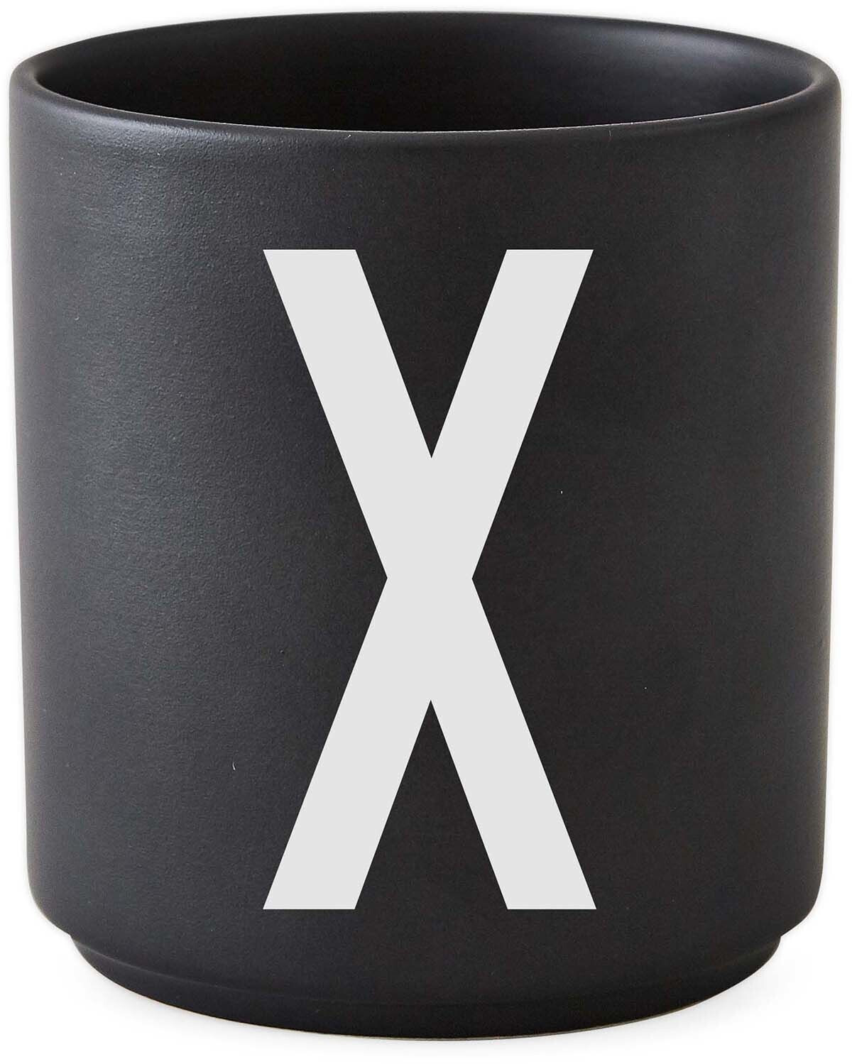 Design Letters AJ Mug Porcelain Black X Design Letters black / white
