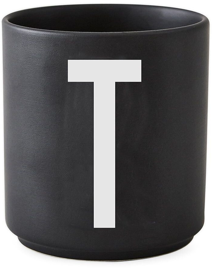 Design Letters AJ Mug Porcelain Black T Design Letters black / white
