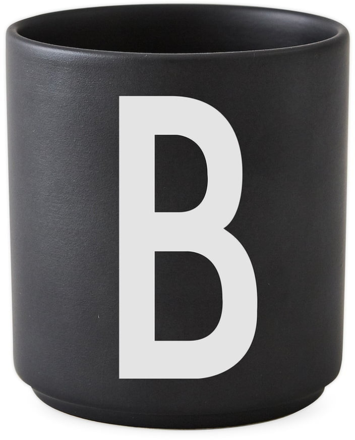 Design Letters AJ Mug Porcelain Black B Design Letters black / white