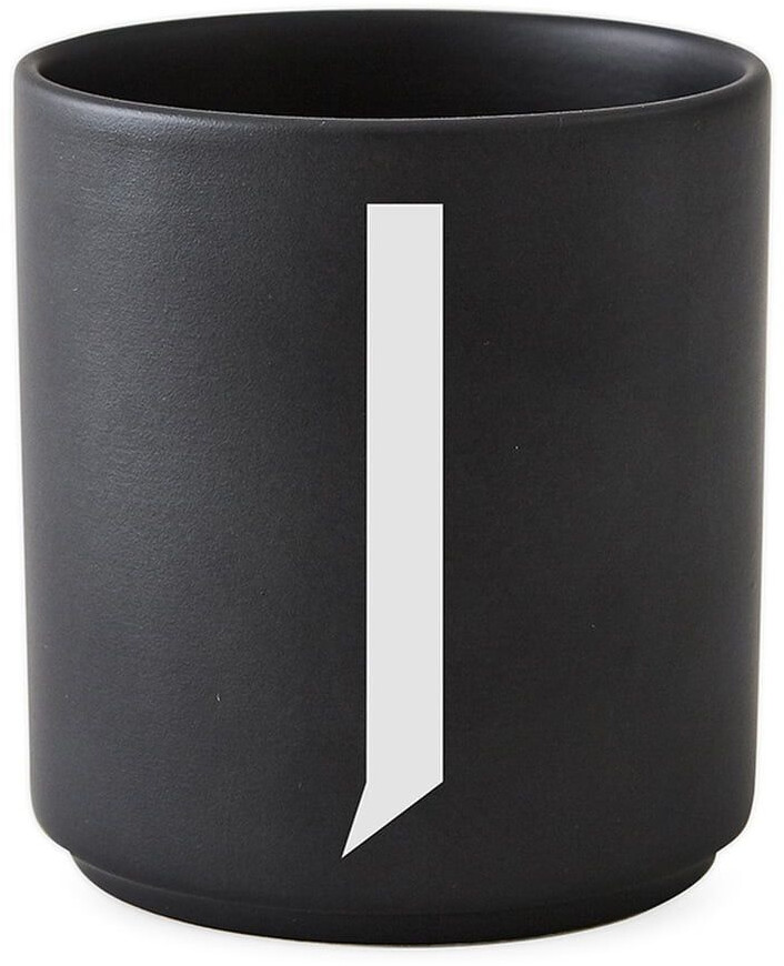 Design Letters AJ Mug Porcelain Black J Design Letters black / white