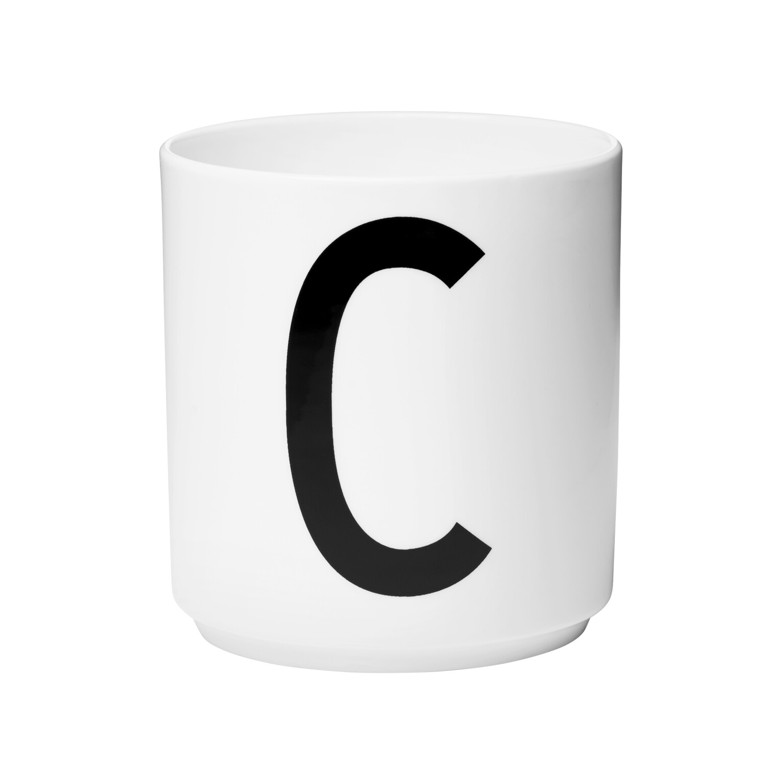 Design Letters AJ letters mug porcelain C Design Letters white / black