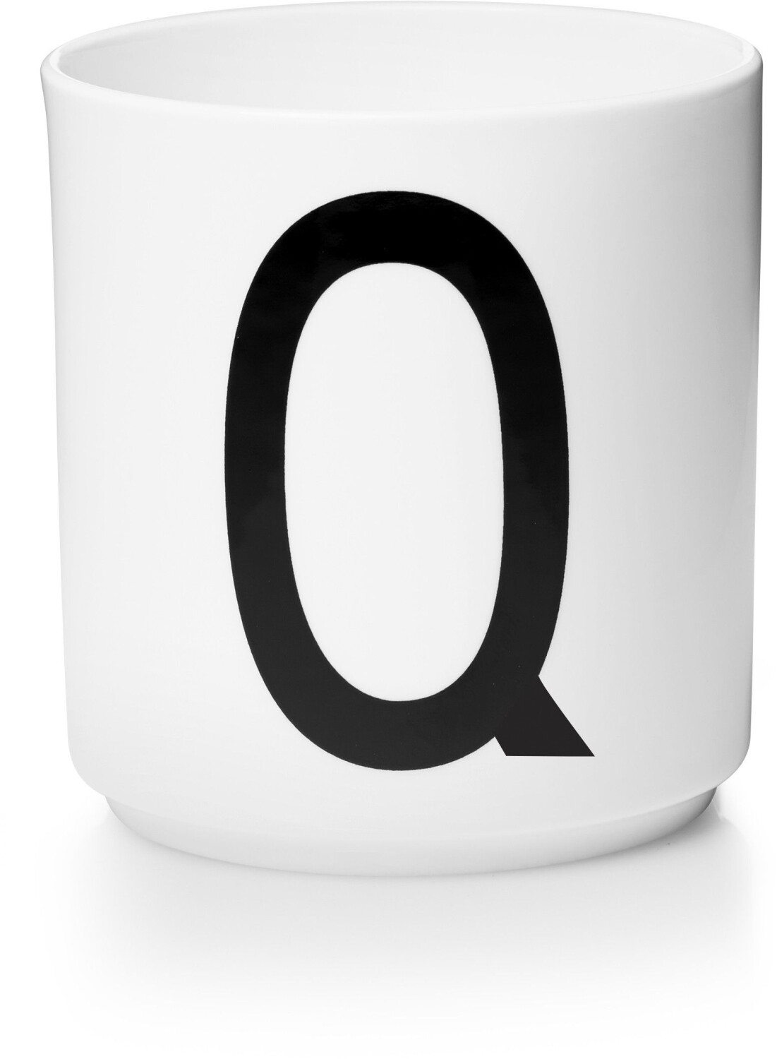 Design Letters AJ letters mug porcelain Q Design Letters white / black