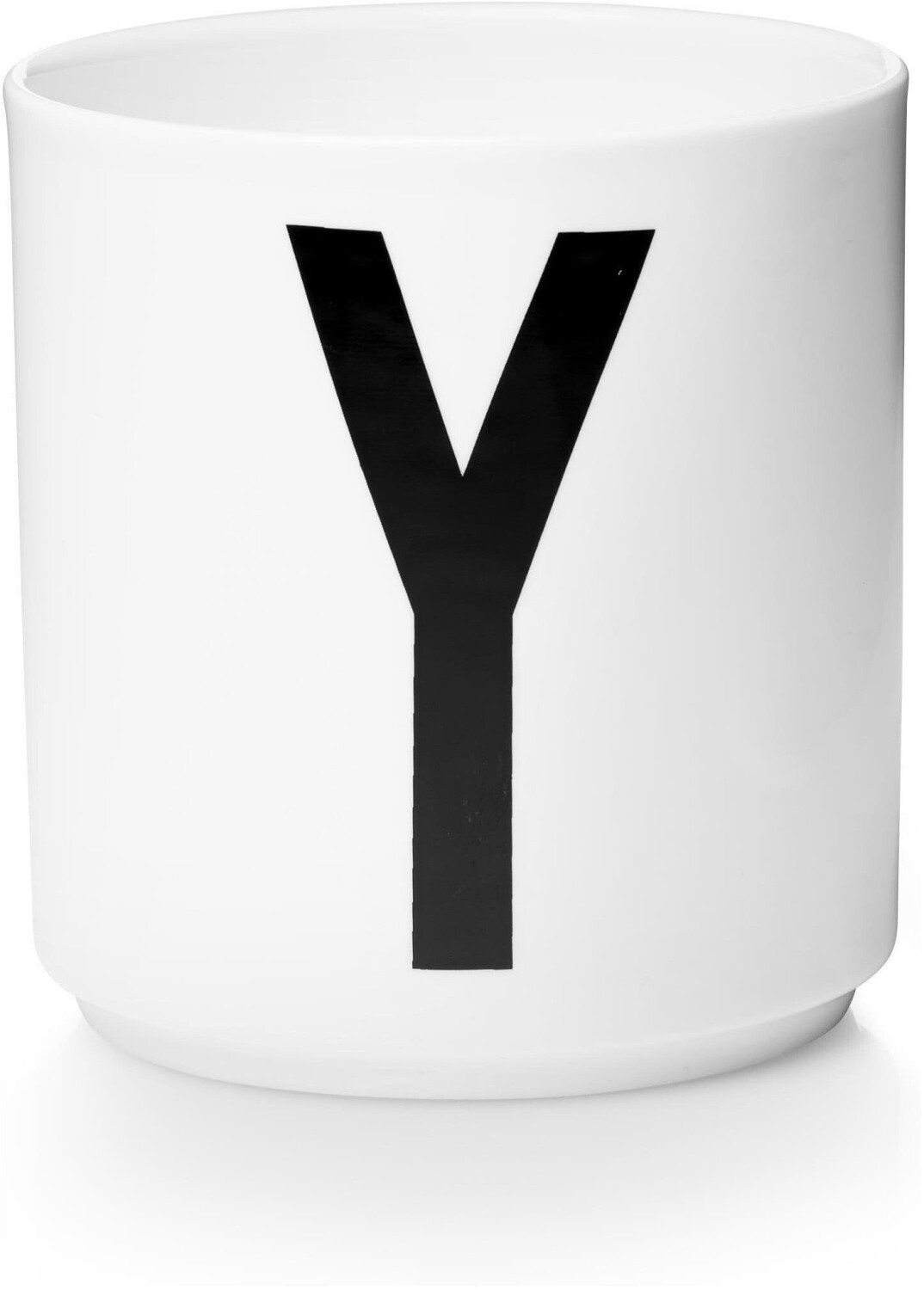 Design Letters AJ letters mug porcelain Y Design Letters white / black