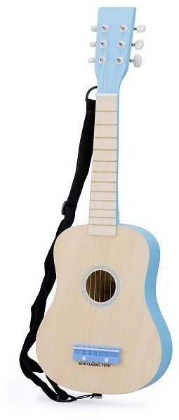 New Classic Toys Guitare de luxe naturel/bleu (10301)
