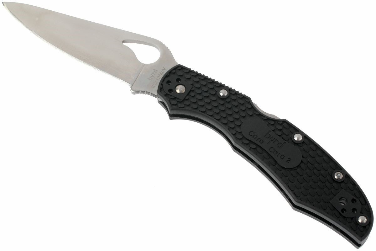 Spyderco Byrd Cara Cara (plain edge, frn, black)