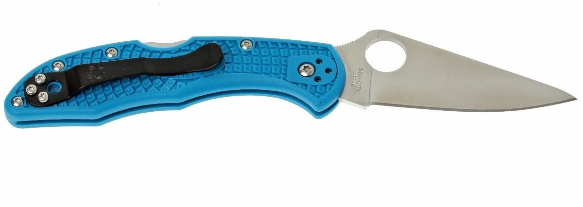 Spyderco Delica 4 (plain edge, frn, blue)