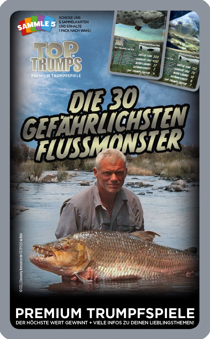 Top Trumps 30 most dangerous river monsters (german)