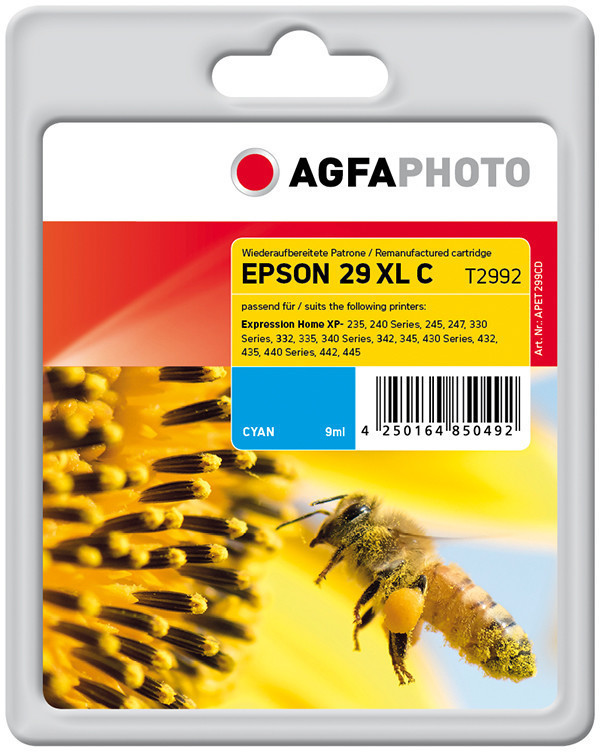 AgfaPhoto APET299CD pour Epson 29XL cyan