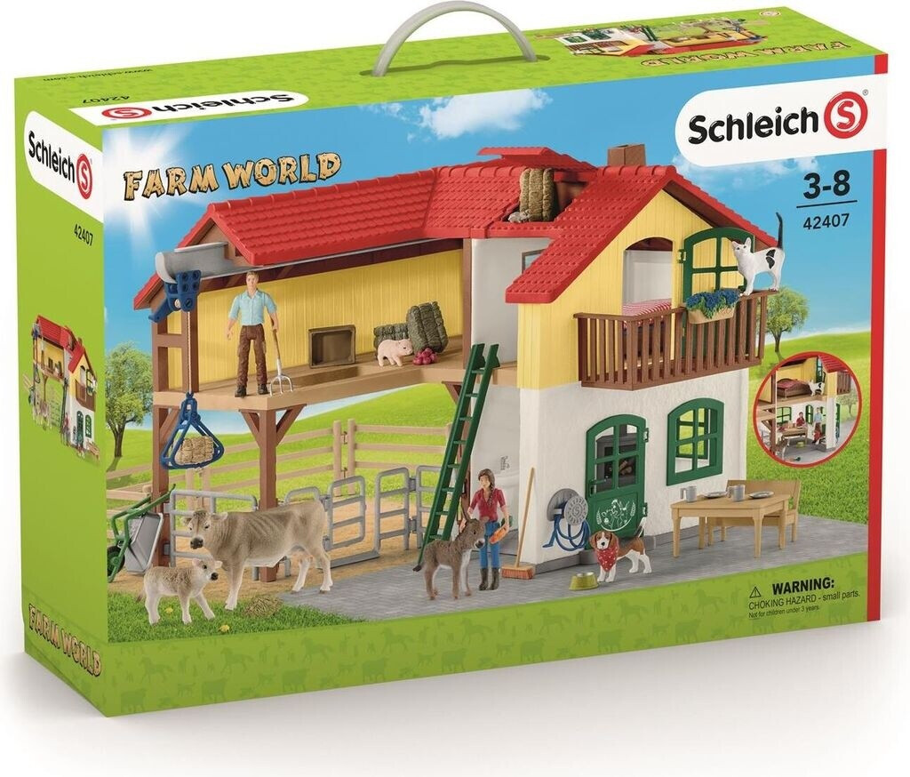 Ferme Avec Étable Et Maison - Schleich 42407 - Occasion