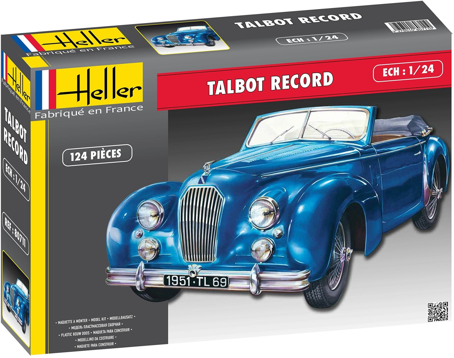 Photos - Model Building Kit Heller Talbot Lago Record 