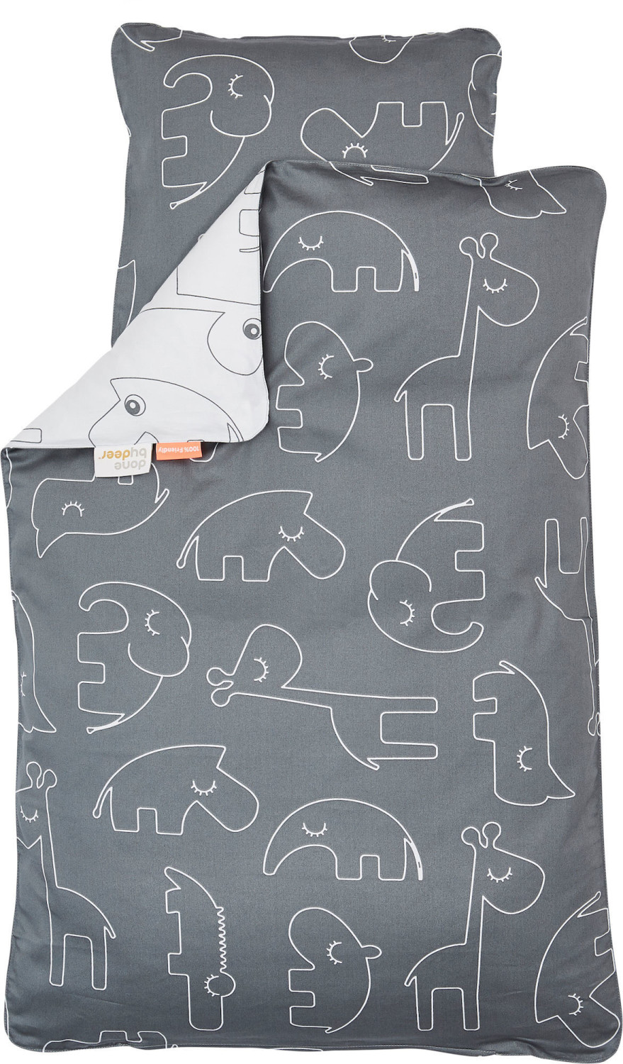 Done by Deer Bedlinen 100x135cm - Sleepy Grey