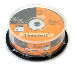 Intenso CD-R 700MB 80min 52x 25er Spindel ab 5,80