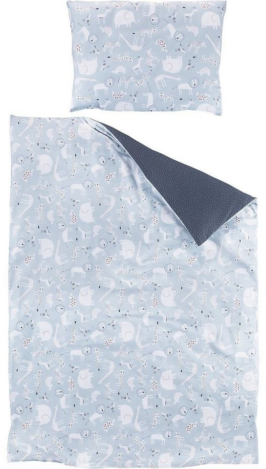 Schardt Bedlinen 100x135cm - Tattoo blue