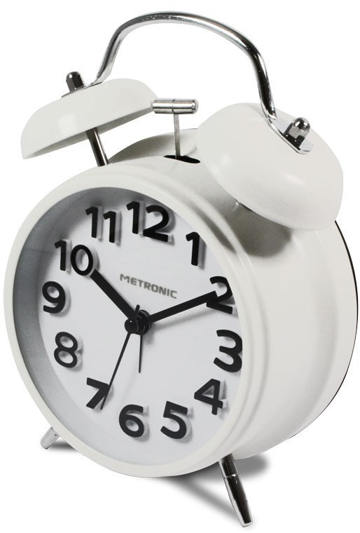 Metronic store Réveil vintage blanc