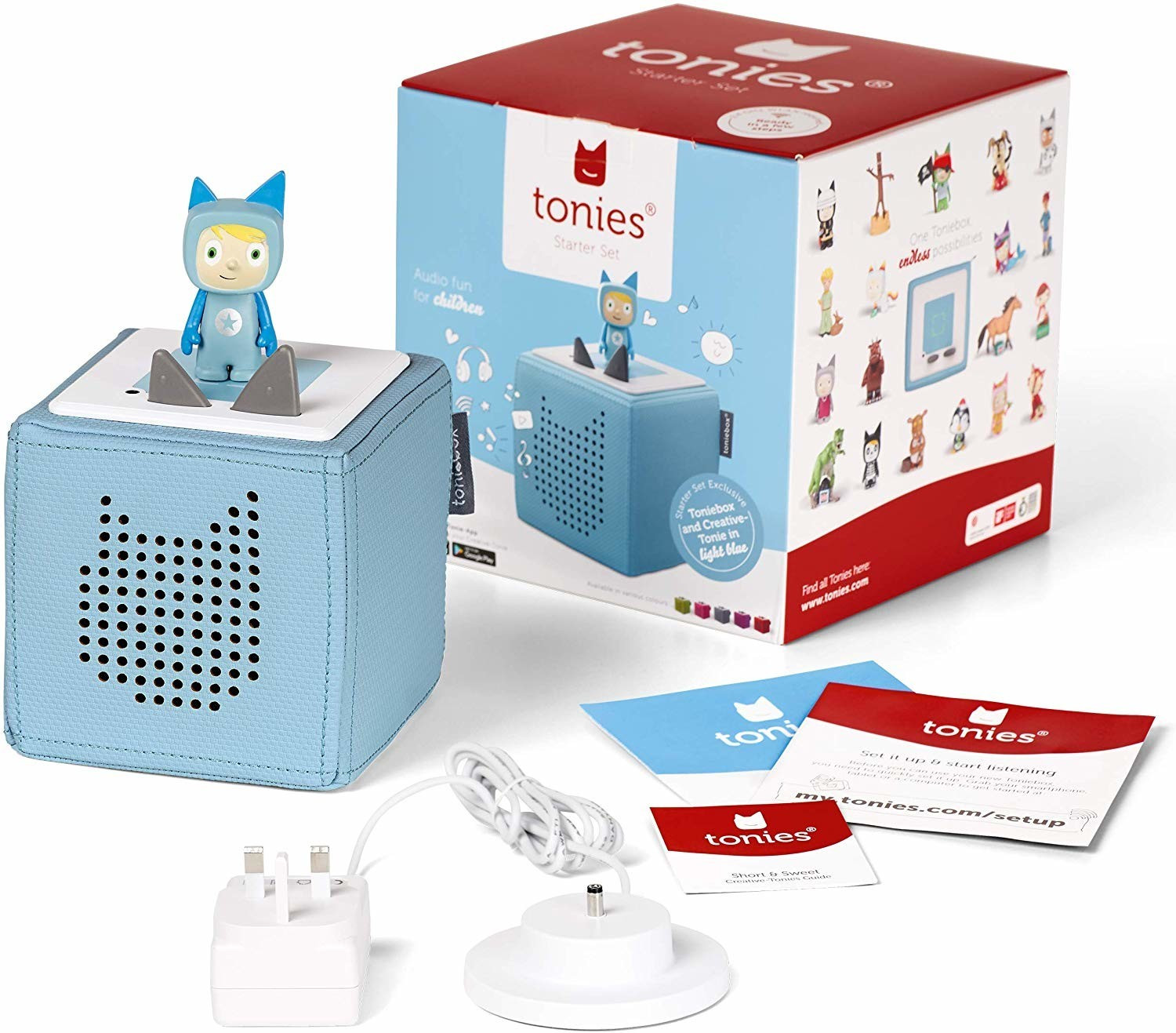 Tonies Toniebox kit de démarrage bleu + tonie créatif au meilleur