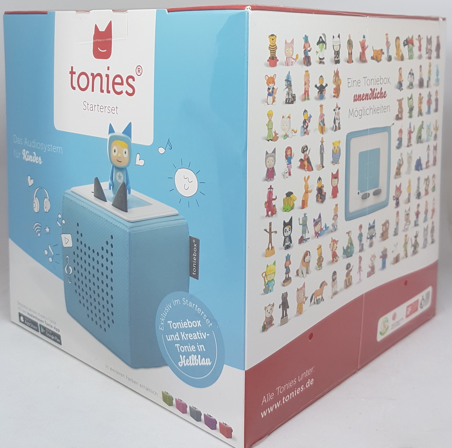 Tonies Toniebox kit de démarrage bleu + tonie créatif au meilleur prix sur