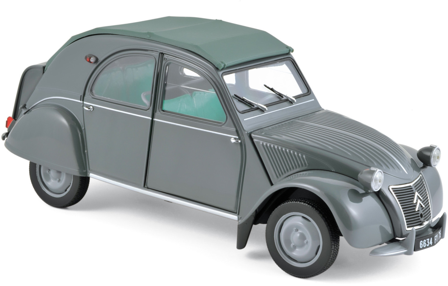 Norev Citroën 2CV AZL Malle Bombée 1957 gris 1:18 (181499)