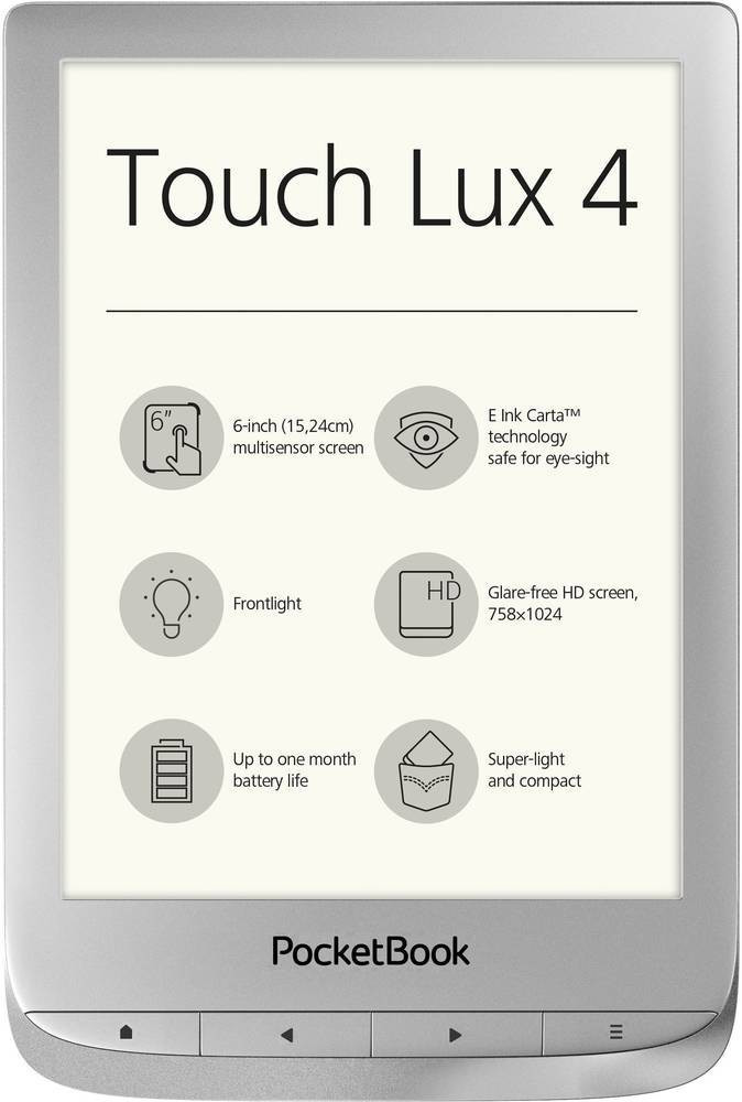 PocketBook Touch Lux 4 argent