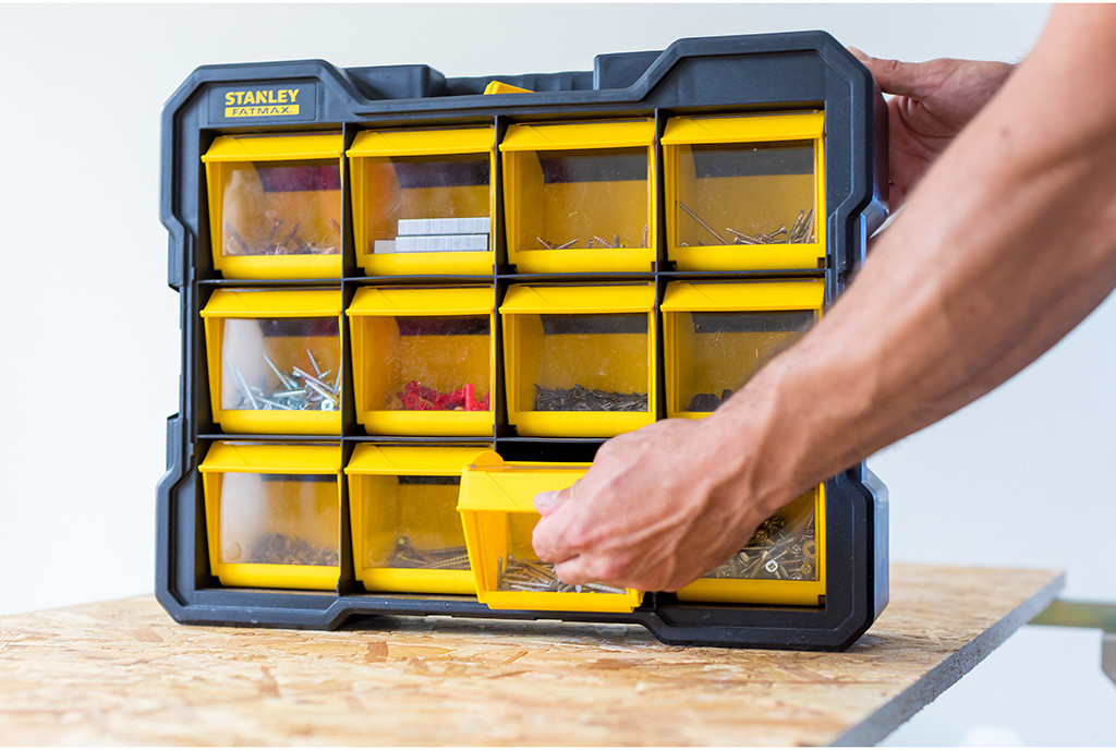 Stanley fatmax new arrivals flip bin organizer