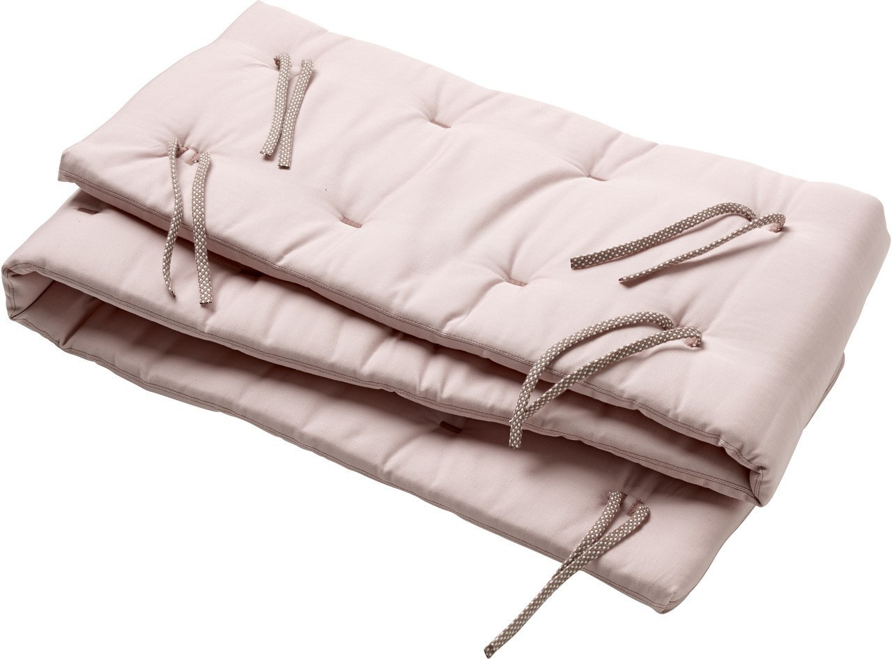 Leander Linea cot bumper - Soft pink