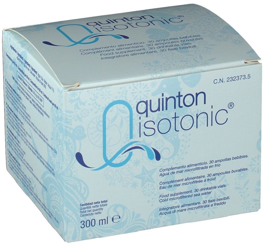 Quinton Isotonic complément alimentaire naturel 30 ampoules buvables