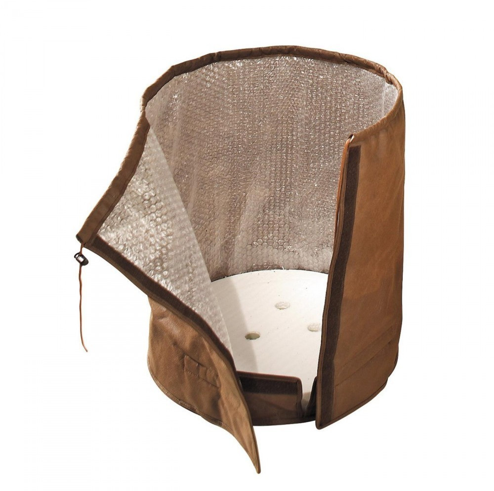 Dehner 35/5000 Pot Protector Thermoplus Brown Ø 45 cm