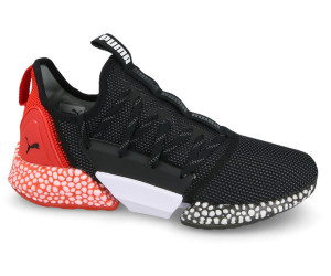 puma hybrid rocket runner black & ribbon red running shoes