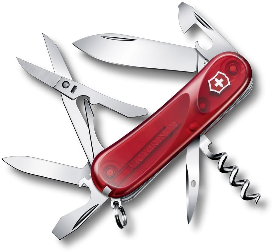 Victorinox Evolution 14 (scissors, red transparent)