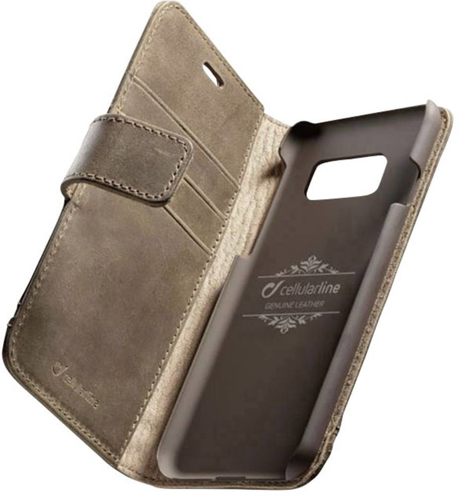 Cellular Line Supreme Bookcover (Galaxy S8+) Brown