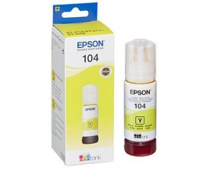 Bouteille Compatible EPSON 104 (C13T00P440) jaune - bouteille d'encre  compatible EPSON