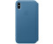 Apple Leder Folio (iPhone Xs Max) Cape Cod Blau
