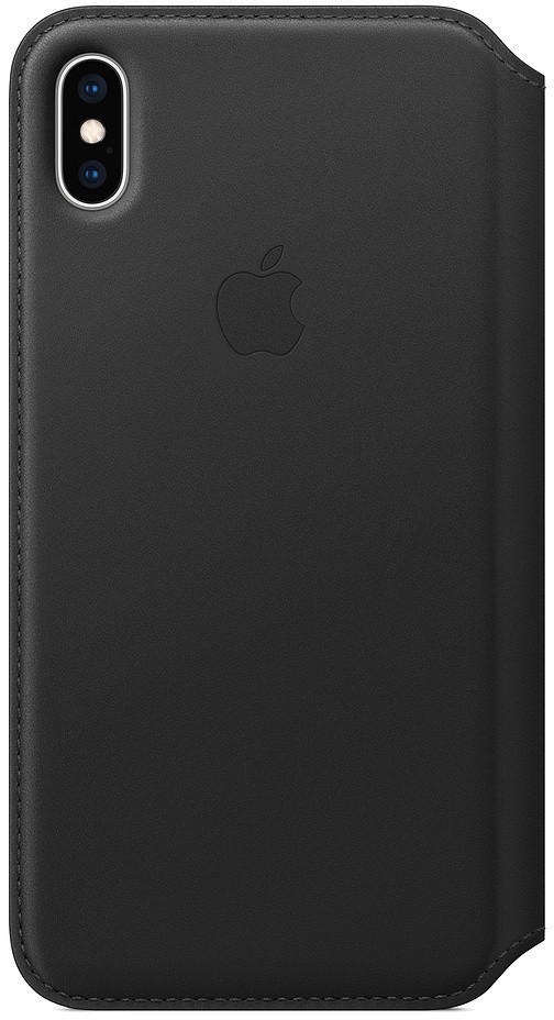 Apple Leder Folio (iPhone Xs Max) Schwarz