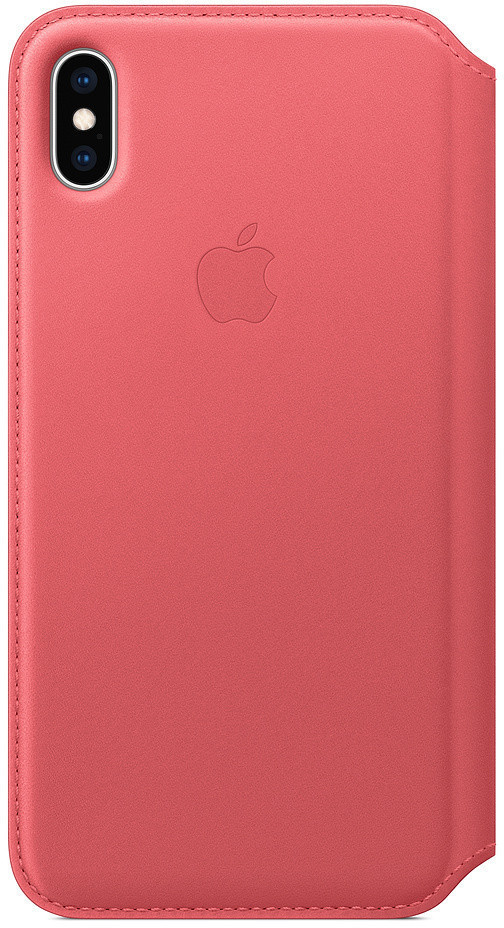 Apple Étui folio cuir (iPhone XS Max) rose pivoine