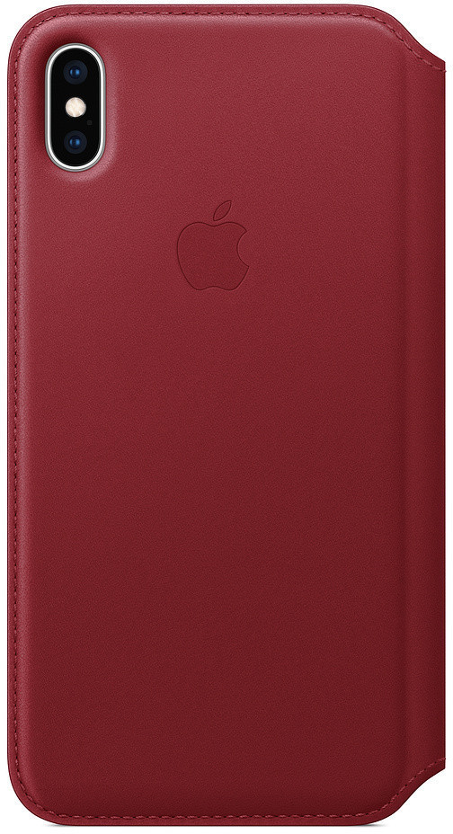 Apple Étui folio cuir (iPhone XS Max) rouge