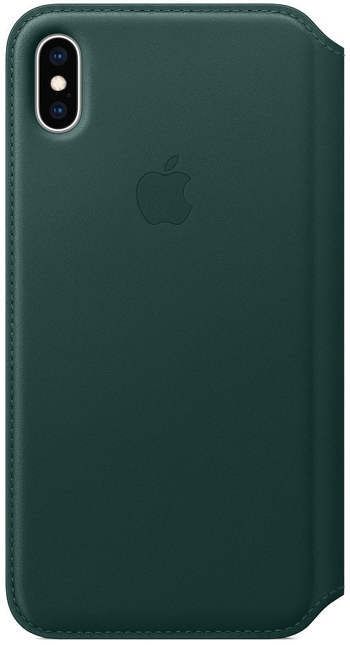 Apple Étui folio cuir (iPhone XS Max) vert forêt