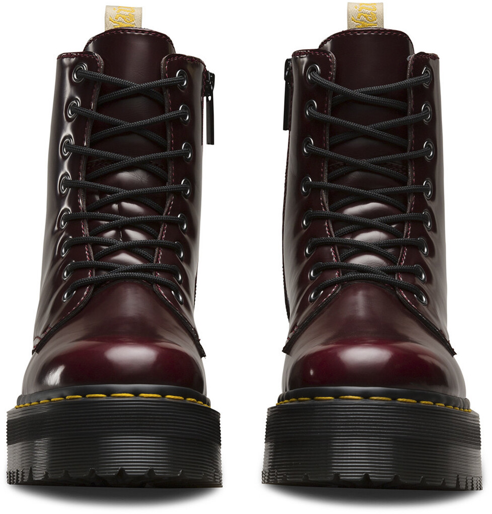 Dr. Martens Vegan Jadon II cherry red cambridge brush ab 354 38
