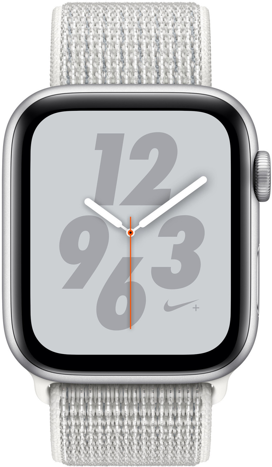 Apple Watch Series 4 Nike+ GPS + Cellular 40 mm aluminium argent boucle sport blanc polaire