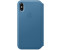 Apple Leder Folio (iPhone Xs) Cape Cod Blau