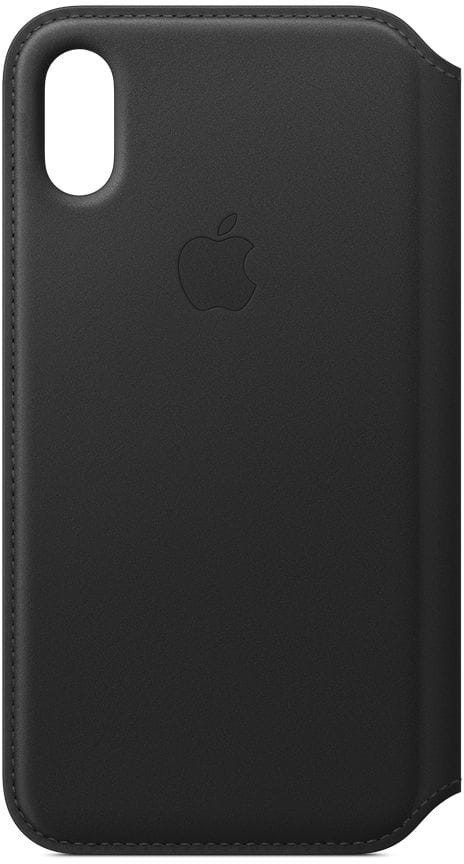 Apple Leder Folio (iPhone Xs) Schwarz