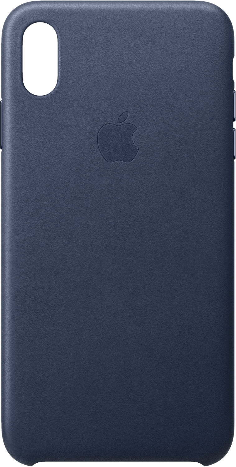 Apple Coque cuir (iPhone XS Max) bleu nuit