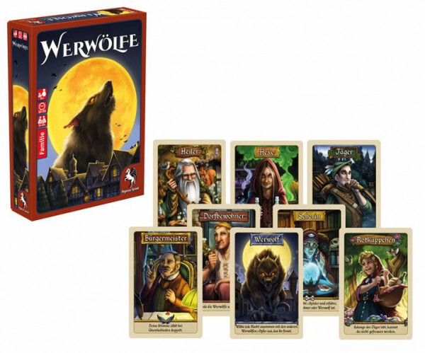 Pegasus Spiele 18275G - Lupi Mannari (Werwölfe) Gioco In Scatola [Lingua Tedesca] Per 6-24 Giocatori